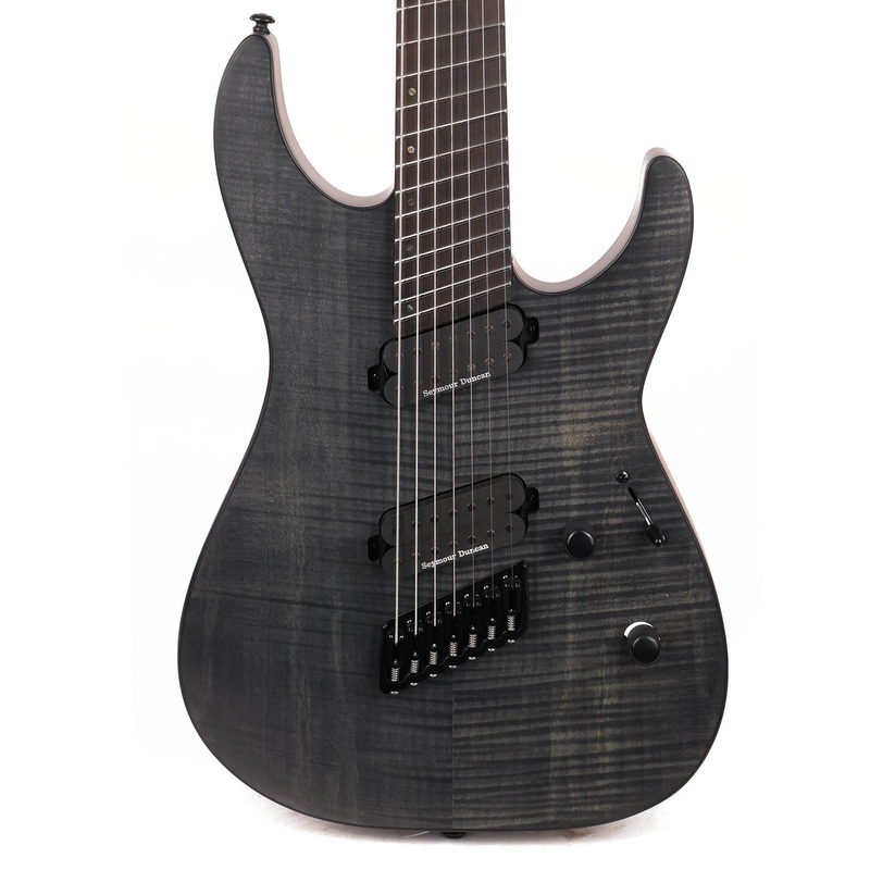 esp-ltd-m-1007ms-multi-scale-7-string-see-thru-black-satin ESP LTD M-1007MS Multi-Scale 7-String See Thru Black Satin
