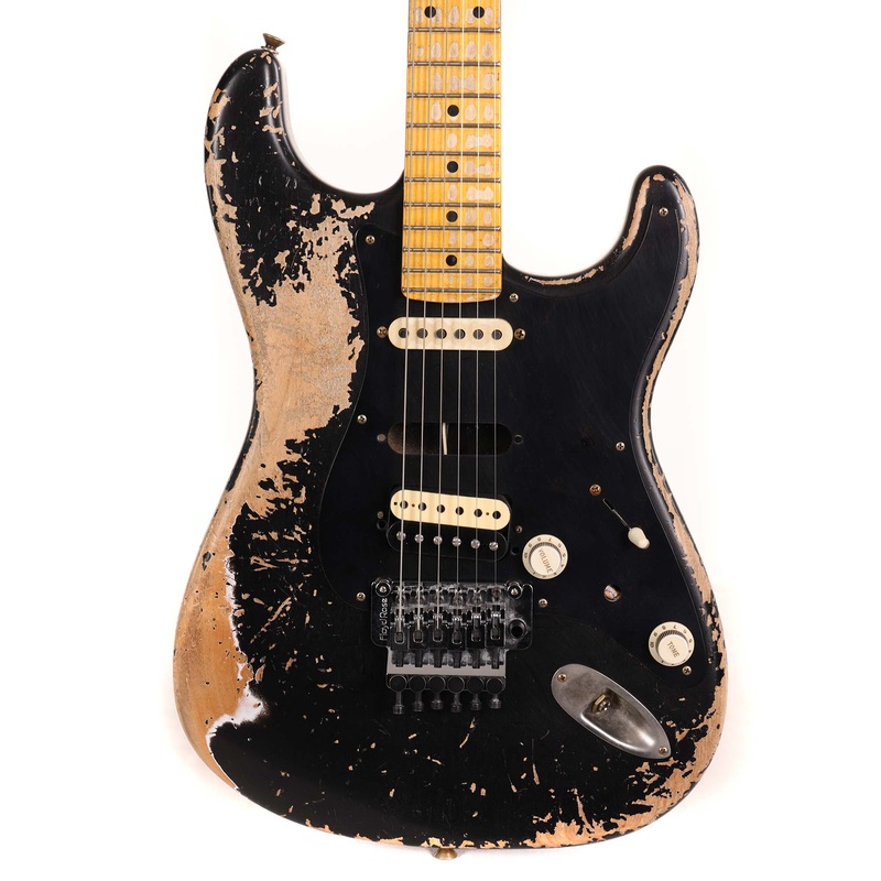 fender-custom-shop-1957-hs-stratocaster-hacksaw-relic-super-faded-aged-black-masterbuilt-kyle-mcmillin Fender Custom Shop 1957 HS Stratocaster Hacksaw Relic Super Faded Aged Black Masterbuilt Kyle McMillin