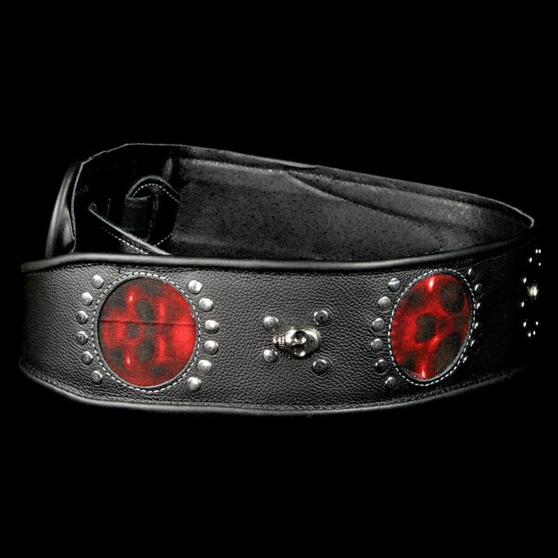 jodi-head-voodoo-guitar-strap-red-skulls Jodi Head Voodoo Guitar Strap Red Skulls
