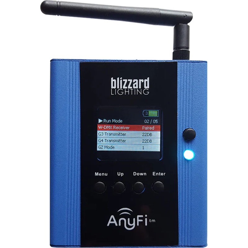 blizzard-lightcaster-anyfi-2-4-ghz-w-dmx-and-skywire-transceiver Blizzard LightCaster AnyFi 2.4-GHz W-DMX and Skywire Transceiver