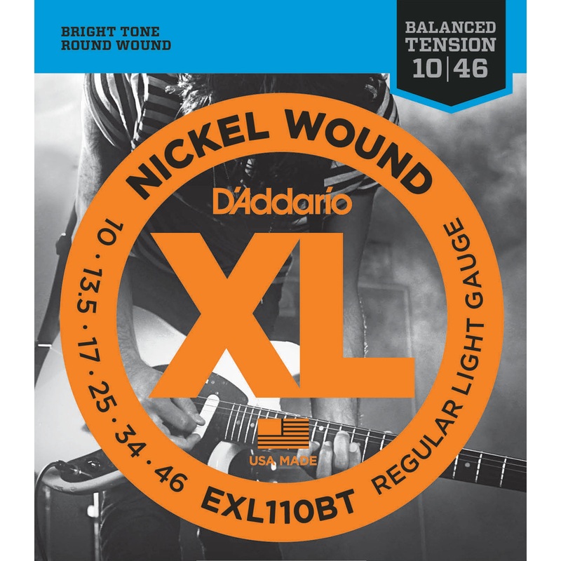 d-addario-exl110bt-nickel-wound-electric-guitar-strings-balanced-tension-regular-light-17076 D'addario EXL110BT Nickel Wound Electric Guitar Strings, Balanced Tension Regular Light, 17076