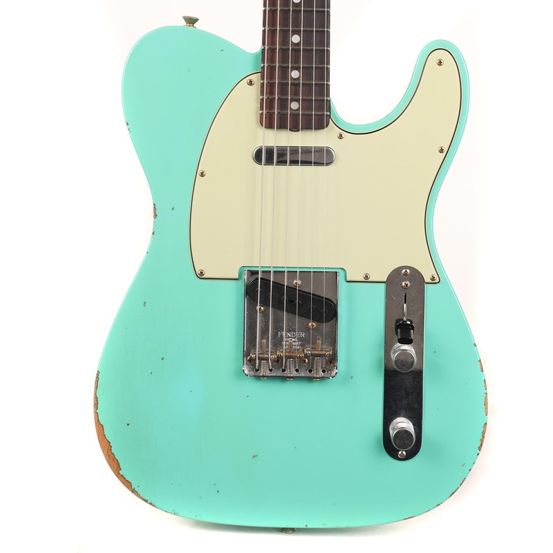 fender-custom-shop-1964-telecaster-relic-aged-seafoam-green-2024 Fender Custom Shop 1964 Telecaster Relic Aged Seafoam Green 2024