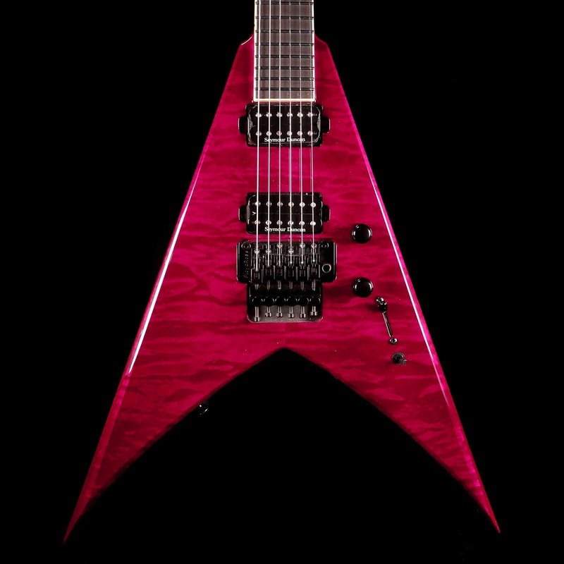 jackson-custom-shop-king-v-kv2-quilt-top-trans-purple-2014 Jackson Custom Shop King V KV2 Quilt Top Trans Purple 2014