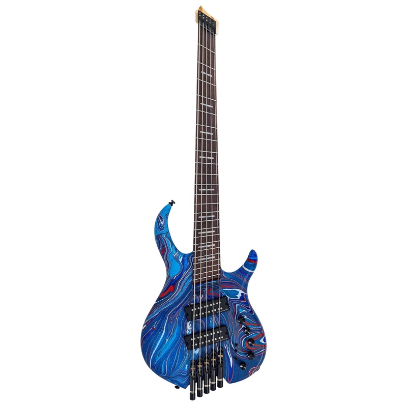 sire-marcus-miller-m6-5-string-headless-bass-guitar-blue-swirl Sire Marcus Miller M6 5-String Headless Bass Guitar - Blue Swirl