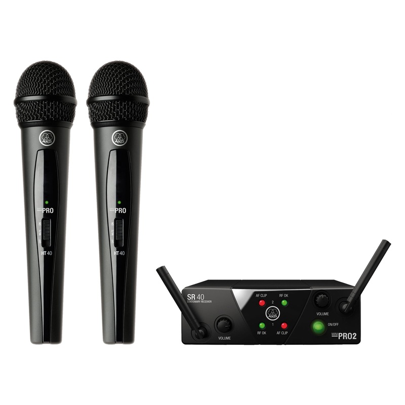 akg-wms45-40-pro-mini2-dual-vocal-set-us25a-c-wireless-handheld-microphone-system AKG WMS45/40 PRO MINI2 Dual Vocal Set US25A/C Wireless Handheld Microphone System