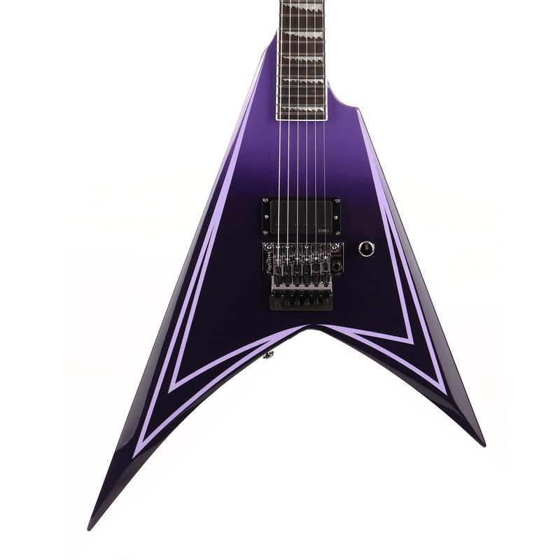 esp-ltd-alexi-laiho-hexed-signature-purple-fade-satin-with-ripped-pinstripes-used ESP LTD Alexi Laiho Hexed Signature Purple Fade Satin with Ripped Pinstripes Used