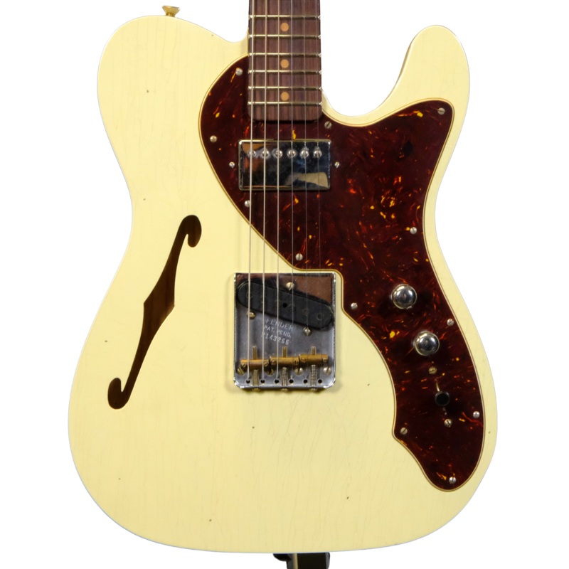 fender-custom-shop-50s-telecaster-thinline-vintage-white Fender Custom Shop '50s Telecaster Thinline - Vintage White