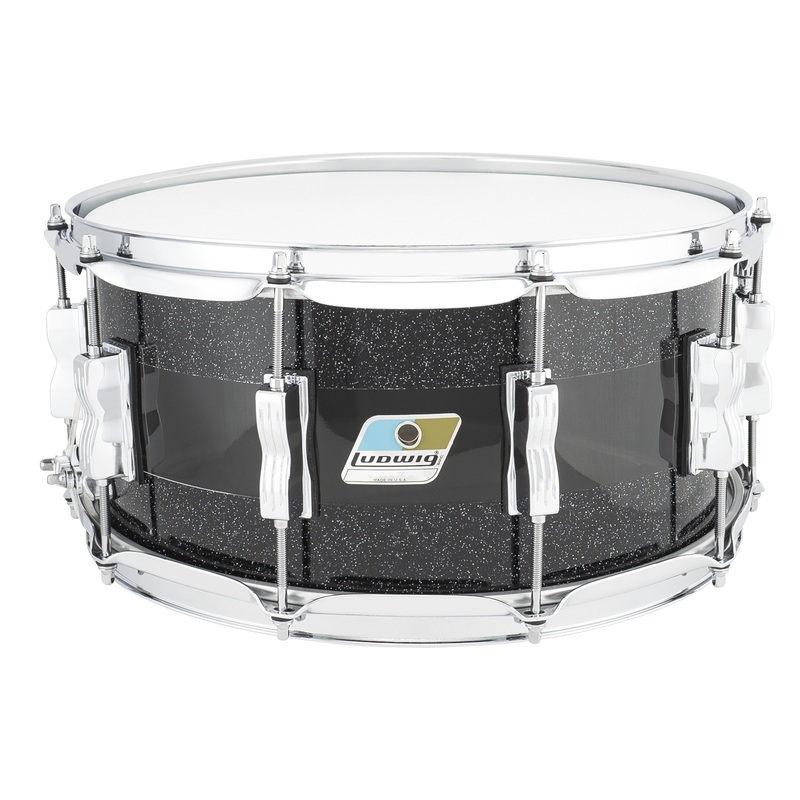 ludwig-vistalite-vl50-6-5x14-50th-anniversary-snare-black-sparkle-smoke Ludwig VistaLite VL50 6.5x14 50th Anniversary Snare - Black Sparkle/Smoke