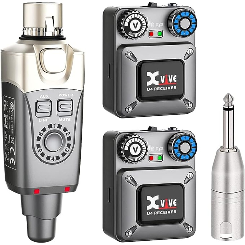 xvive-u4r2-wireless-in-ear-monitoring-system-with-2-receivers Xvive U4R2 Wireless In-Ear Monitoring System with 2 Receivers