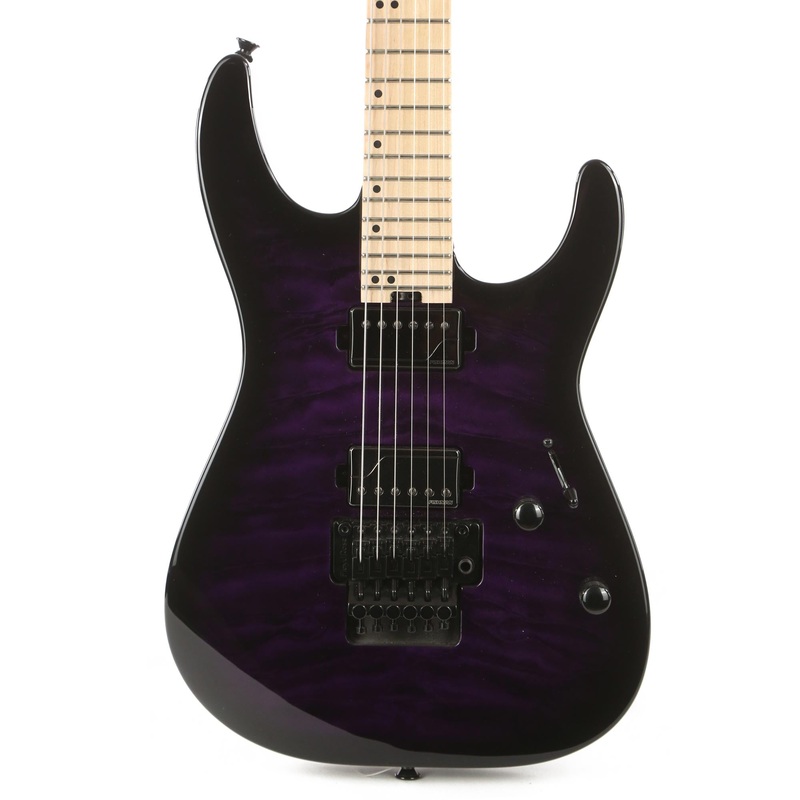 charvel-pro-mod-dk24-hh-fr-m-qm-transparent-purple-burst-2018 Charvel Pro-Mod DK24 HH FR M QM Transparent Purple Burst 2018