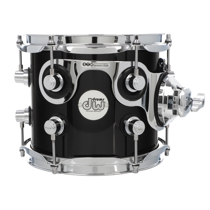 dw-design-series-7x8-maple-tom-piano-black-preorder DW Design Series 7x8 Maple Tom - Piano Black - Preorder