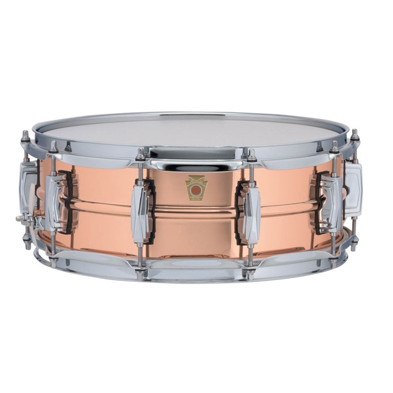 ludwig-14-x-5-inch-copper-phonic-snare-drum-polished Ludwig 14 x 5-Inch Copper Phonic Snare Drum - Polished
