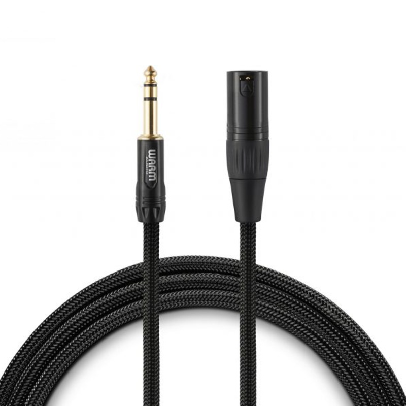 warm-audio-prem-xlrm-trsm-6-premier-gold-xlr-male-to-trs-male-cable-6-foot Warm Audio Prem-XLRm-TRSm-6' Premier Gold XLR Male to TRS Male Cable - 6-foot