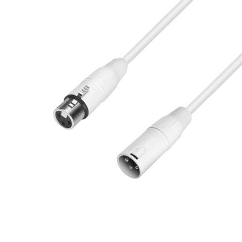 adam-hall-k4mmf1500-snow-microphone-cable-xlr-female-to-xlr-male-50-foot-white Adam Hall K4MMF1500-SNOW Microphone Cable XLR Female to XLR Male 50 Foot - White