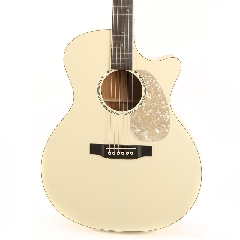 martin-custom-shop-grand-performance-cutaway-acoustic-electric-satin-white Martin Custom Shop Grand Performance Cutaway Acoustic-Electric Satin White