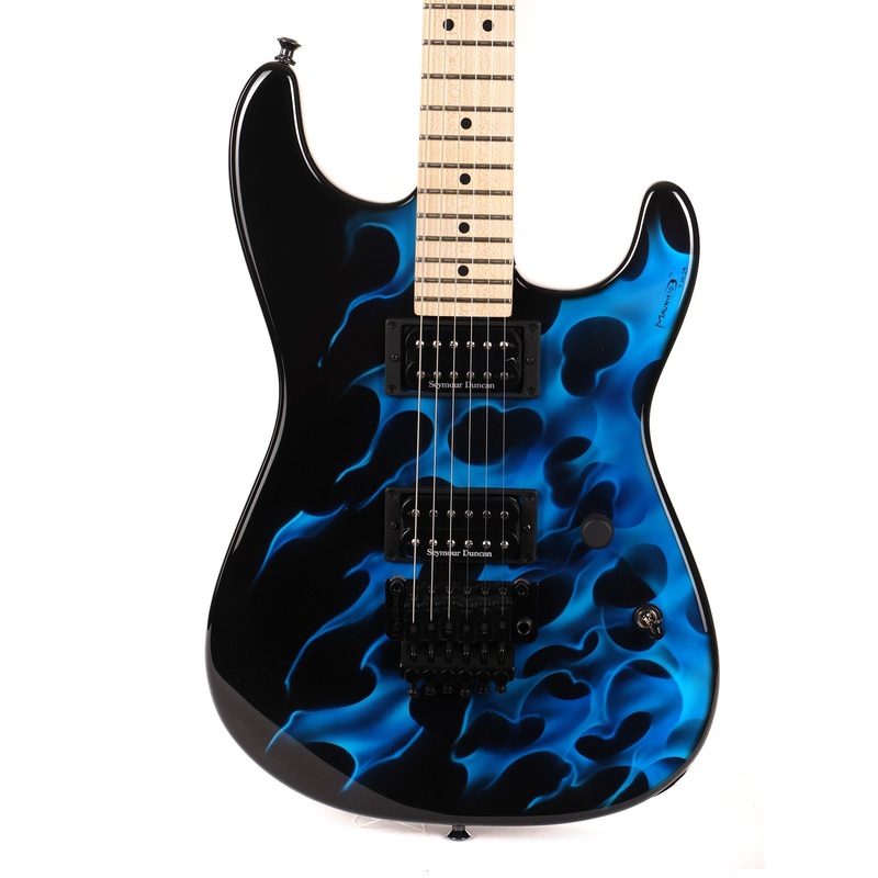 charvel-usa-san-dimas-style-1-hh-flame-graphic-blue-2010 Charvel USA San Dimas Style 1 HH Flame Graphic Blue 2010