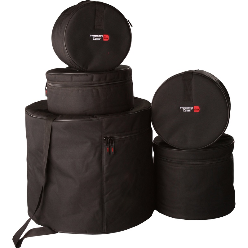 gator-gp-standard-100-standard-drum-bag-set-22-x18-12-x10-13-x11-16-x16-14-x5-5 Gator GP-STANDARD-100 Standard Drum Bag Set: 22"X18", 12"X10", 13"X11", 16"X16", 14"X5.5"