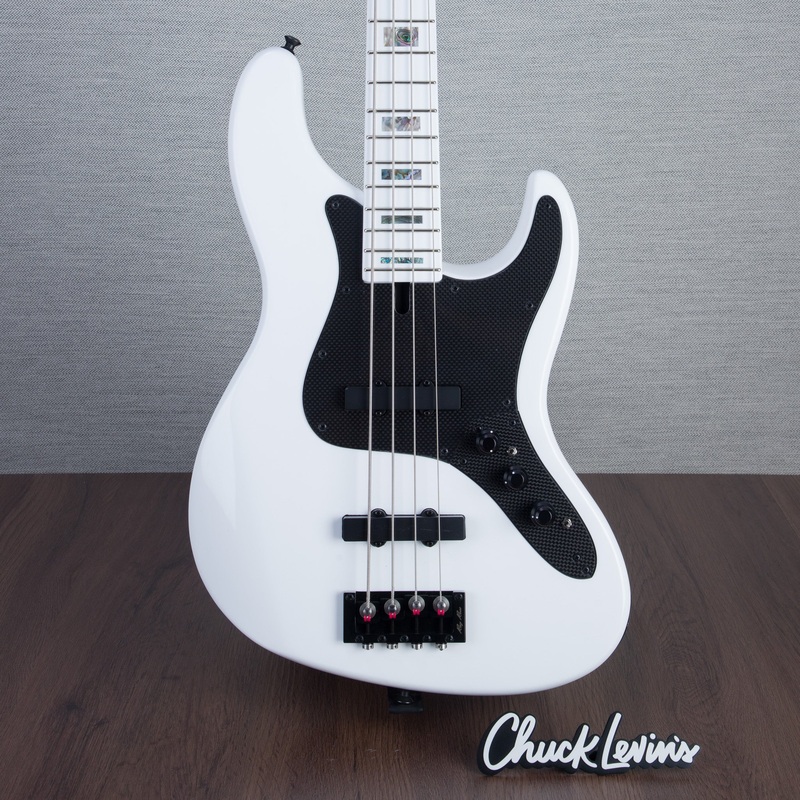 brubaker-usa-jxb-4-4-string-electric-bass-guitar-white-gloss Brubaker USA JXB 4 4-String Electric Bass Guitar - White Gloss