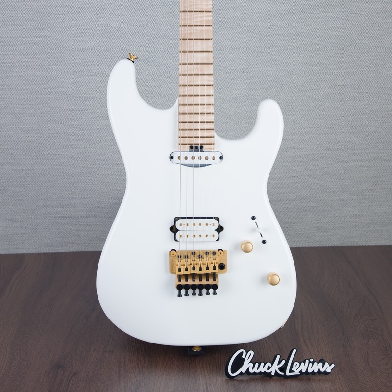 charvel-custom-shop-san-dimas-hs-fr-electric-guitar-white-angel-dust-c16980 Charvel Custom Shop San Dimas HS FR Electric Guitar - White Angel Dust - #C16980