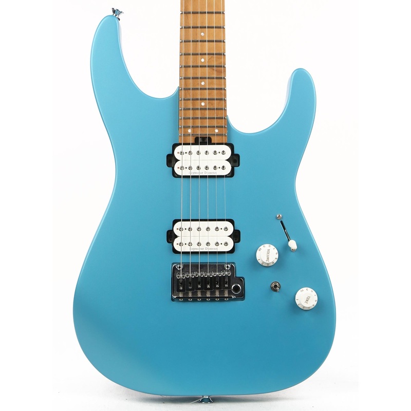 charvel-pro-mod-dk24-hh-2pt-cm-matte-blue-frost-used Charvel Pro-Mod DK24 HH 2PT CM Matte Blue Frost Used