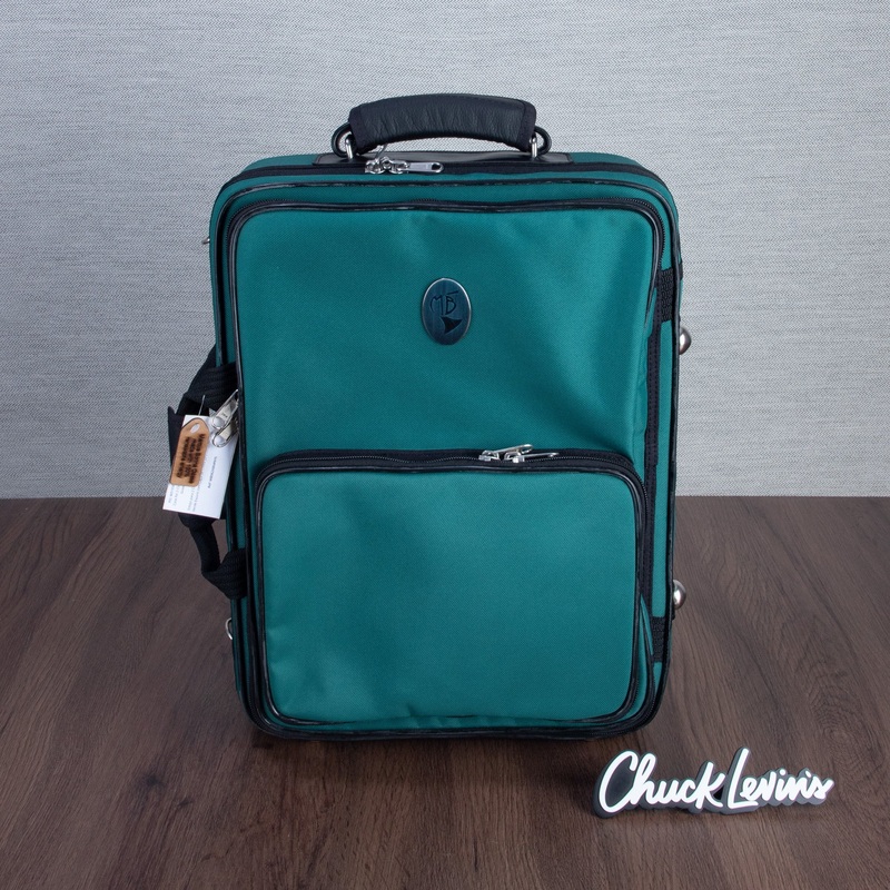 marcus-bonna-a-bb-double-clarinet-case-dark-green Marcus Bonna A Bb Double Clarinet Case - Dark Green