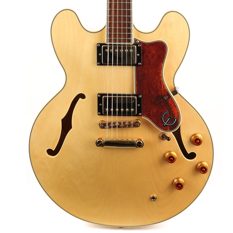 epiphone-sheraton-semi-hollow-guitar-natural-used Epiphone Sheraton Semi-Hollow Guitar Natural Used