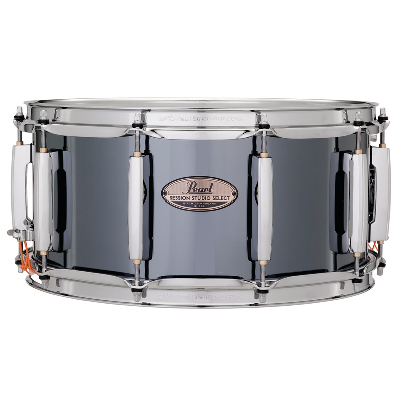 pearl-6-5x14-session-studio-snare-drum-black-mirror-chrome Pearl 6.5x14 Session Studio Snare Drum, Black Mirror Chrome