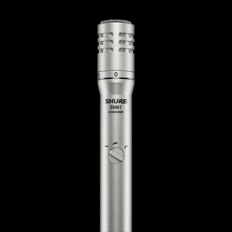 shure-sm81-small-diaphragm-w-10db-attenuator-condenser-microphone Shure SM81 Small-diaphragm w/10dB Attenuator Condenser Microphone