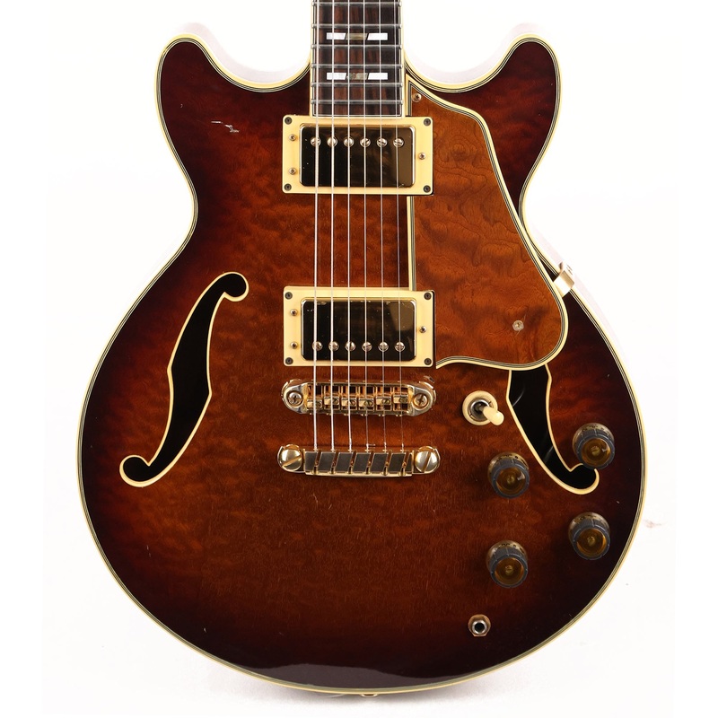 1990-ibanez-made-in-japan-am200-semi-hollowbody-antique-violin-used 1990 Ibanez Made in Japan AM200 Semi-Hollowbody Antique Violin Used