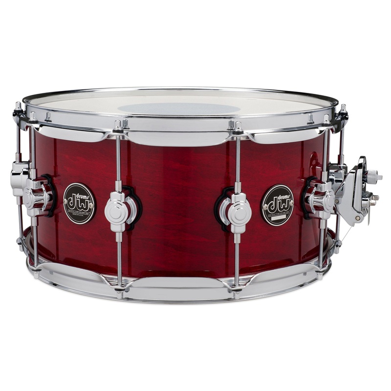 drum-workshop-14-x-6-5-performance-series-maple-snare-drum-cherry-stain Drum Workshop 14" x 6.5" Performance Series Maple Snare Drum - Cherry Stain