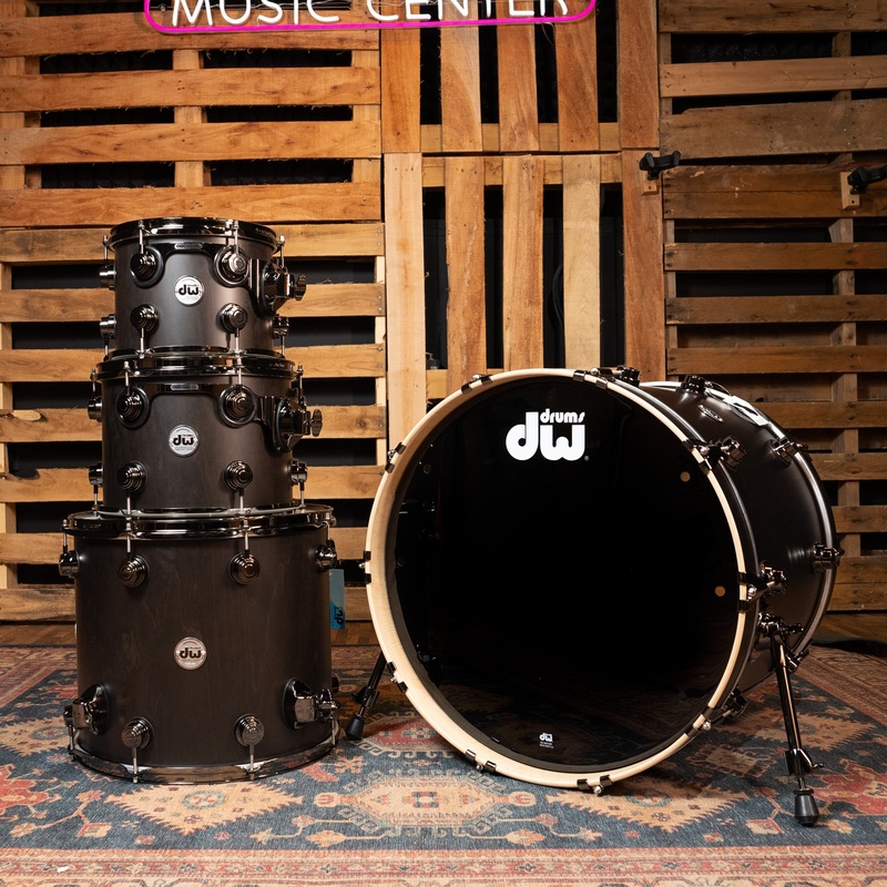 dw-collector-s-4-piece-purplecore-purpleheart-wood-core-shell-pack-black DW Collector's 4-Piece PurpleCore Purpleheart Wood Core Shell Pack - Black