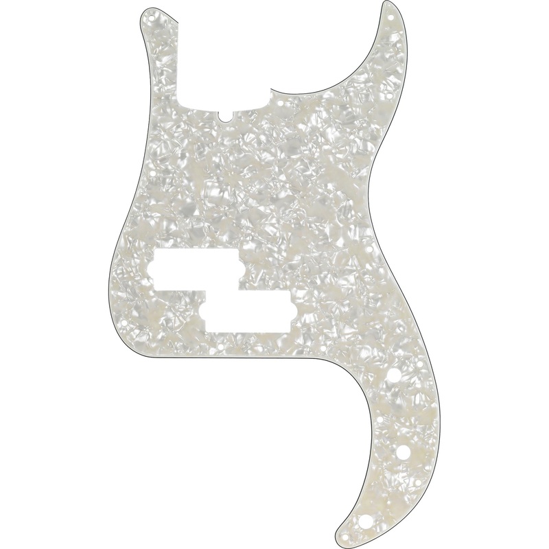 fender-13-hole-modern-style-standard-precision-bass-pickguard-white-moto Fender 13-Hole Modern-Style Standard Precision Bass Pickguard White Moto