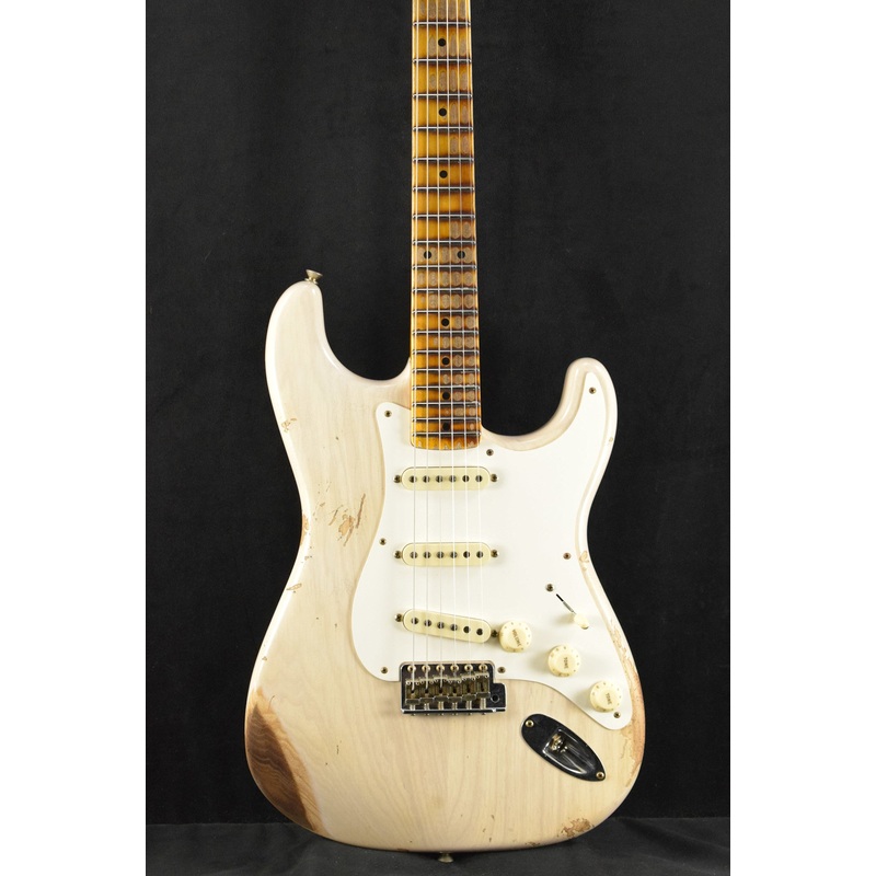 fender-1957-stratocaster-heavy-relic-aged-white-blonde-1-piece-rift-sawn-maple-neck-fingerboard Fender 1957 Stratocaster Heavy Relic Aged White Blonde 1-Piece Rift Sawn Maple Neck Fingerboard