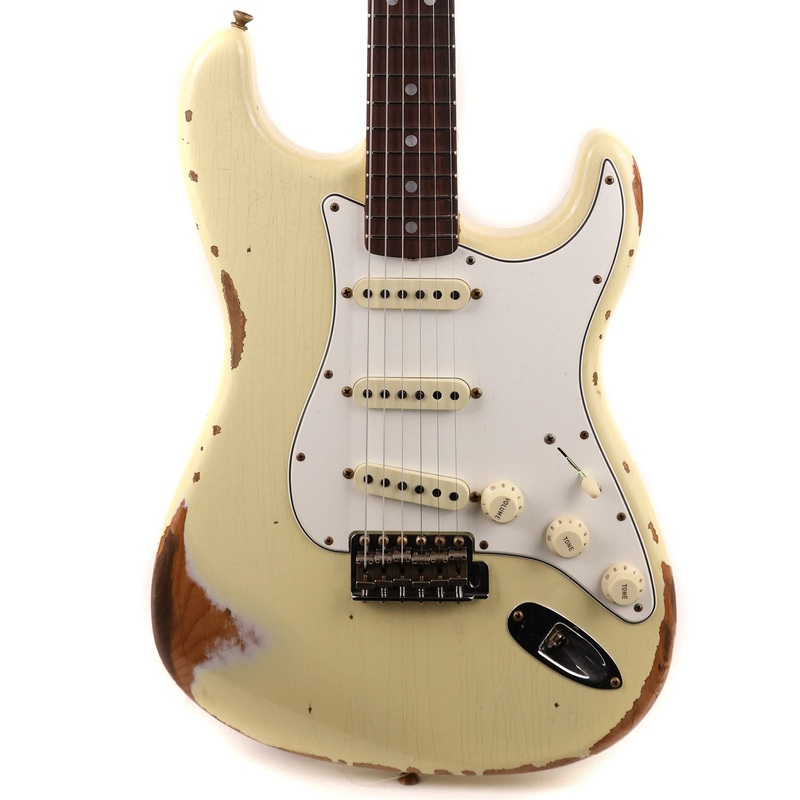 fender-custom-shop-1967-stratocaster-aged-vintage-white-heavy-relic Fender Custom Shop 1967 Stratocaster Aged Vintage White Heavy Relic
