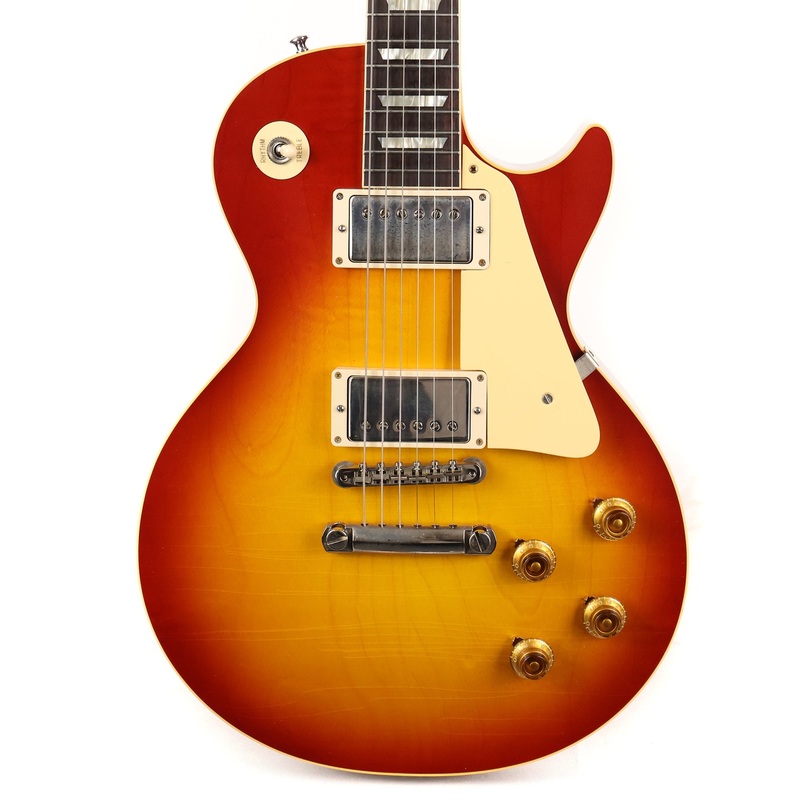 gibson-custom-shop-1958-les-paul-washed-cherry-sunburst-murphy-lab-ultra-light-aged-2023 Gibson Custom Shop 1958 Les Paul Washed Cherry Sunburst Murphy Lab Ultra Light Aged 2023