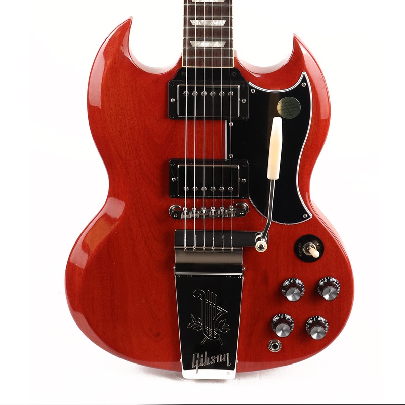 gibson-sg-standard-61-maestro-vibrola-vintage-cherry-2021-used Gibson SG Standard '61 Maestro Vibrola Vintage Cherry 2021 Used