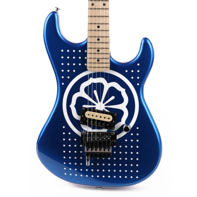 kramer-custom-graphics-series-baretta-white-lotus-candy-blue-used Kramer Custom Graphics Series Baretta White Lotus Candy Blue Used