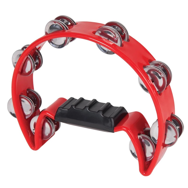 pp-1-2-moon-tambourine-red PP 1/2 Moon Tambourine Red