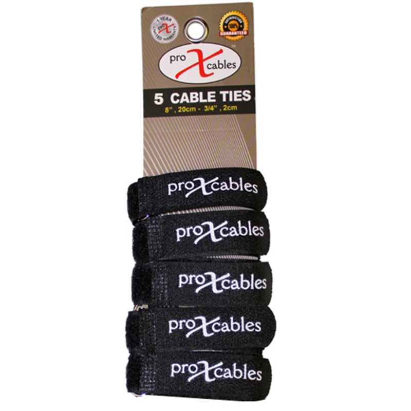 prox-xc-t5-cable-tie-hook-loop-pack-of-5pcs ProX XC-T5 Cable Tie Hook & Loop Pack of 5pcs