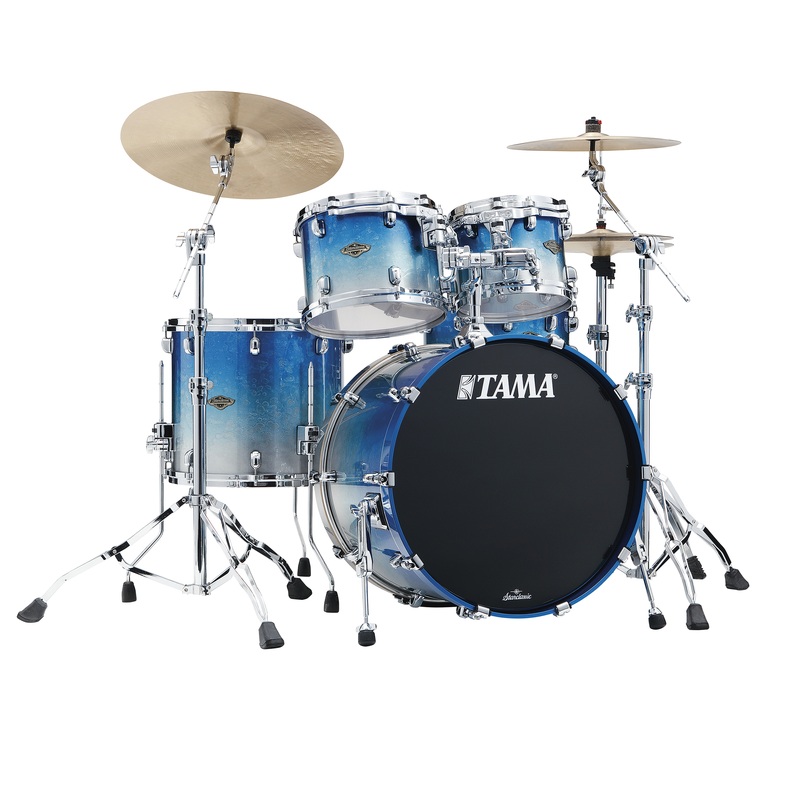 tama-starclassic-walnut-birch-4-piece-shell-pack-molten-blue-ice-fade TAMA Starclassic Walnut/Birch 4-Piece Shell Pack - Molten Blue Ice Fade