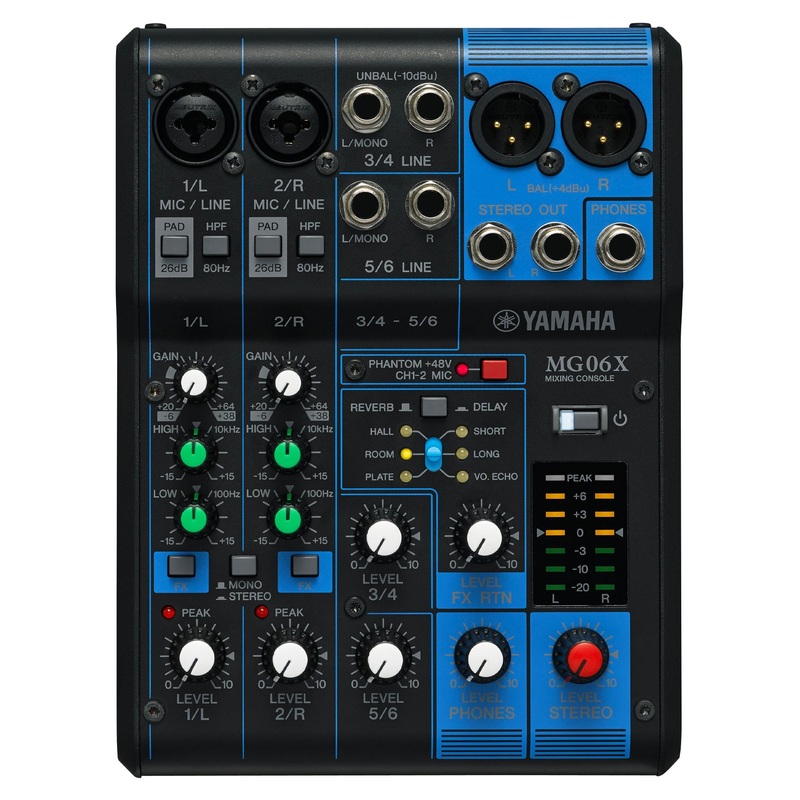 yamaha-mg-series-mg06x-6-channel-mixing-console-open-box Yamaha MG Series MG06X 6-Channel Mixing Console Open-Box