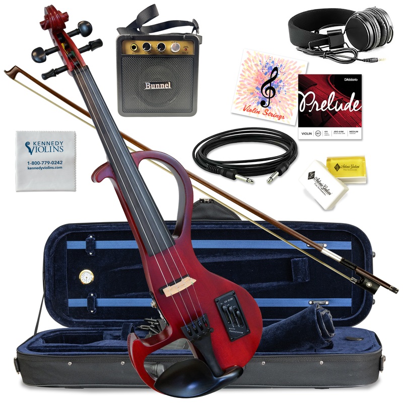 clearance-bunnel-edge-electric-violin-outfit-rockstar-red CLEARANCE Bunnel Edge Electric Violin Outfit Rockstar Red