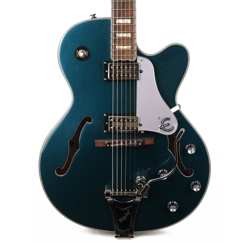 epiphone-emperor-swingster-hollowbody-delta-blue-metallic-used Epiphone Emperor Swingster Hollowbody Delta Blue Metallic Used