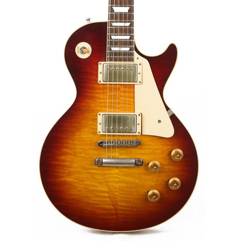 gibson-custom-shop-1958-les-paul-reissue-standard-historic-bourbon-burst-vos-2016 Gibson Custom Shop 1958 Les Paul Reissue Standard Historic Bourbon Burst VOS 2016