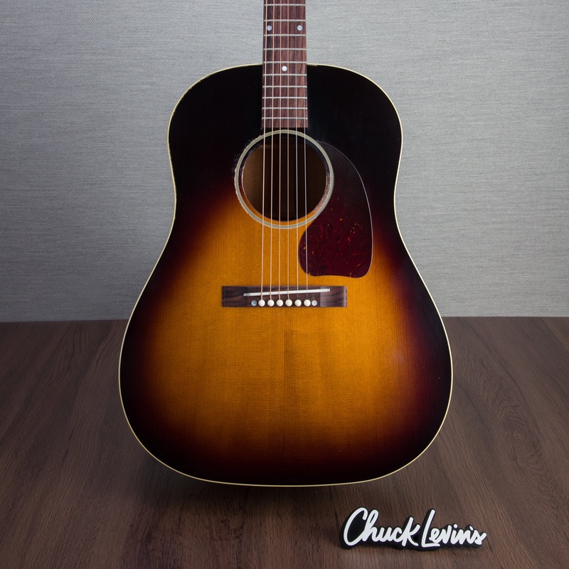 gibson-custom-shop-murphy-lab-1942-banner-j-45-light-aged-acoustic-guitar-vintage-sunburst-light-22533055 Gibson Custom Shop Murphy Lab 1942 Banner J-45 Light Aged Acoustic Guitar - Vintage Sunburst Light - #22533055