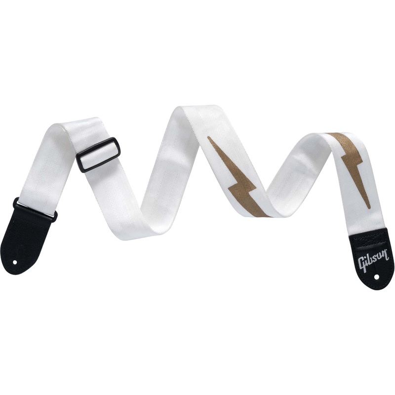 gibson-the-lightning-bolt-seatbelt-strap-white Gibson The Lightning Bolt Seatbelt Strap White