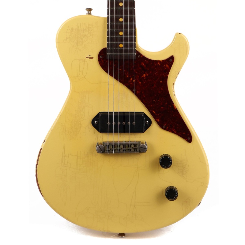 knaggs-kenai-j-d1-relic-tv-yellow-guitar-2020 Knaggs Kenai J-D1 Relic TV Yellow Guitar 2020