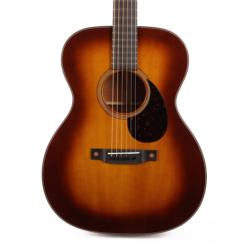 martin-custom-shop-om-sitka-spruce-and-flamed-mahogany-ambertone-1933-finish-2021 Martin Custom Shop OM Sitka Spruce and Flamed Mahogany Ambertone 1933 Finish 2021