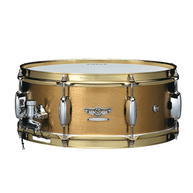 tama-14-x-5-5-star-reserve-hand-hammered-brass-snare-drum Tama 14" x 5.5" STAR Reserve Hand Hammered Brass Snare Drum