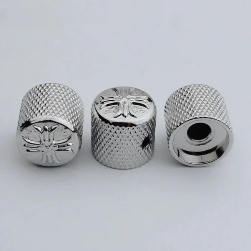 ckb015-potentiometer-knob-cruciform-surface-inner-diameter-6mm-for-electric-guitar-or-bass-accessories-chrome CKB015 Potentiometer Knob Cruciform Surface Inner Diameter 6MM For Electric Guitar or Bass Accessories Chrome